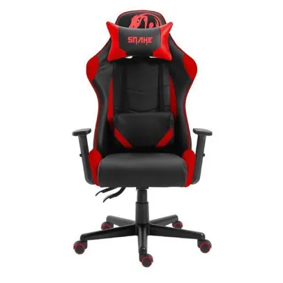 Cadeira gamer krait snake gaming reclinavel b88 - vermelha | R$764