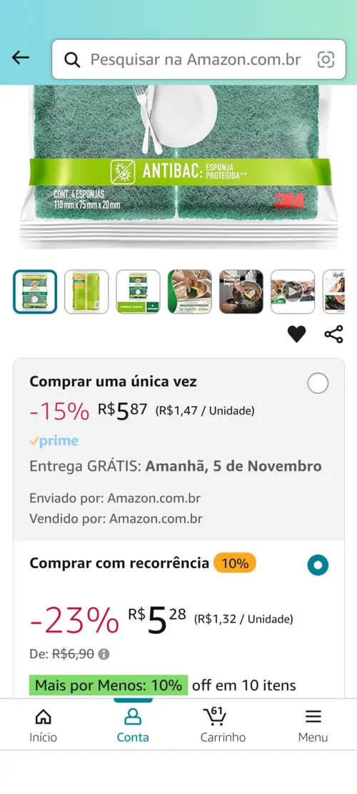 Imagem na descrição da promoção