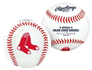 Rawlings, Bola de Beisebol, Logotipo do time Boston Red Sox MLB Baseball, Branco, Official