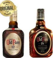 [KIT|COMBO] Whisky Old Parr | 12 Anos 1L + 18 Anos 750ml | R$273