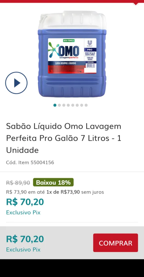 Imagem na descrição da promoção