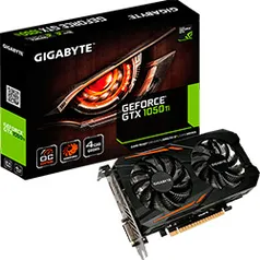 Placa de Video GeForce GTX 1050 ti 4GB Oc Windforce 2x Ddr5 - Gigabyte