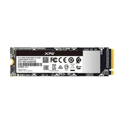 SSD XPG SX8100, 512GB, M.2, PCIe, Leitura: 3500MB/s e Gravação: 3000MB/s - ASX8100NP-512GT-C