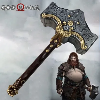 Martelo Mjolnir do Thor 48cm - God of War Ragnarok | Réplica 1:1