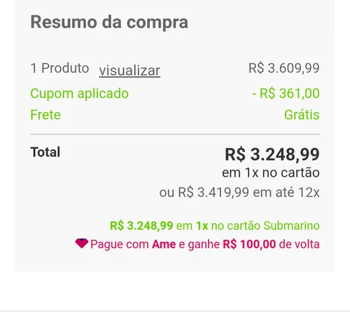 Imagem na descrição da promoção