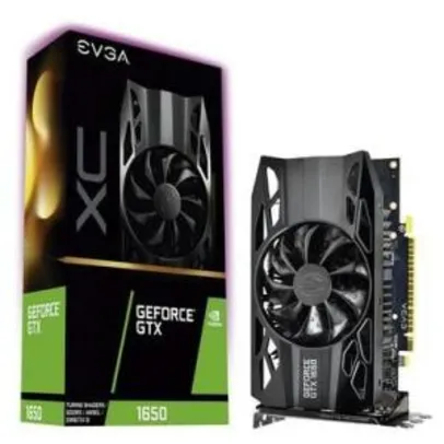 Placa de Vídeo EVGA GeForce GTX 1650 XC 4GB, GDDR5 - 04G-P4-1153-KR - R$780
