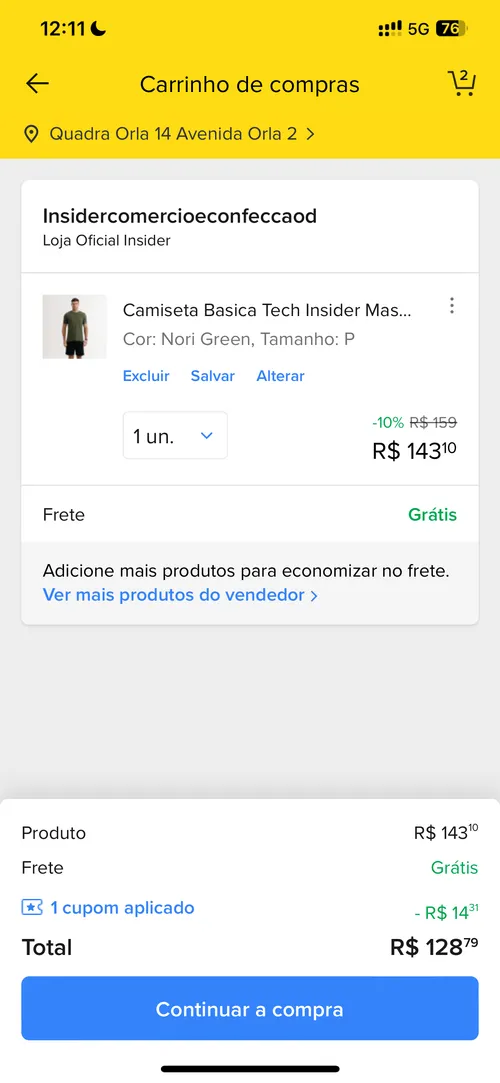 Imagem na descrição da promoção