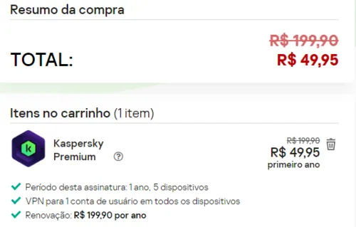 Imagem na descrição da promoção