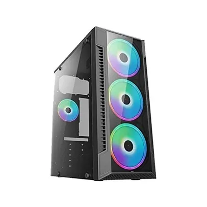 Gabinete Gamer BPC-C3147 Black c/lateral de vidro