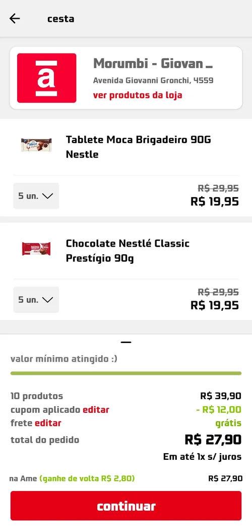 Imagem na descrição da promoção