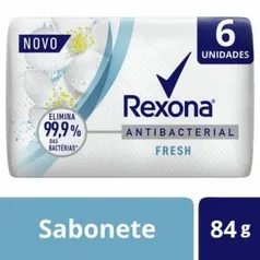 Sabonete em Barra Rexona Antibacterial Fresh - 6 unidades | R$6