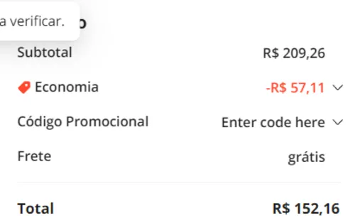 Imagem na descrição da promoção