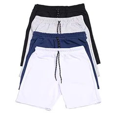 Kit 4 Bermudas Masculina Short Moletinho Moletom Rony Versátil