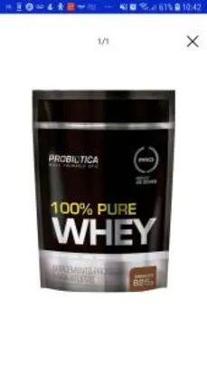 100% Pure Whey Protein Refil 825g Chocolate - Probiótica | R$39