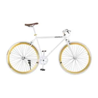 [Walmart] Bicicleta Passeio Sunburst Aro 26 Fixed Bike Branca e Dourada R$599,90