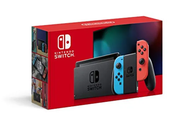 [Prime] Console Nintendo Switch - Azul Neon e Vermelho Neon (Nacional) | R$2099