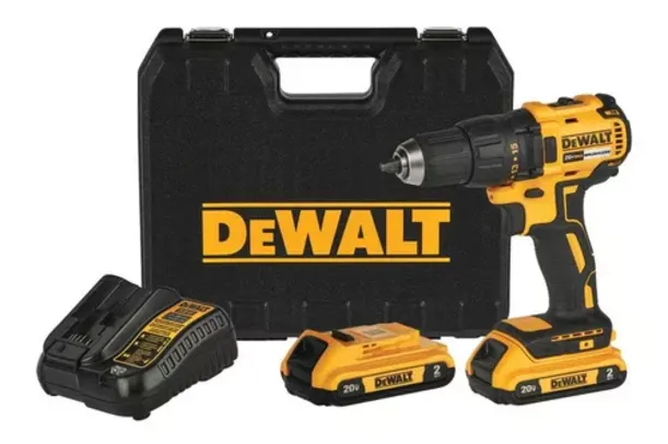 Furadeira sem fio de 13mm DeWalt DCD7771D2 20V + accesorios com estojo de plástico
