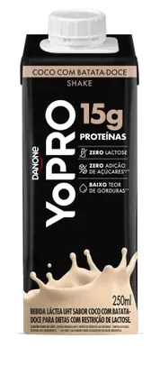 YoPRO Bebida Láctea UHT Coco com Batata-Doce 15g de proteínas 250ml