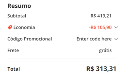 Imagem na descrição da promoção