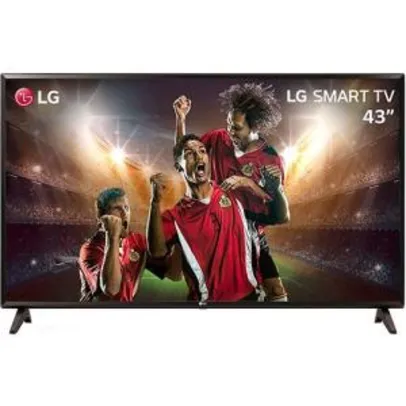 Smart TV LED 43'' Full HD LG 43LK5700 com IPS Inteligencia Artificial ThinQ por R$ 1.368