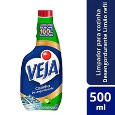 Limpador Gold Cozinha Desengordurante Limão Refil 500 ml, Veja