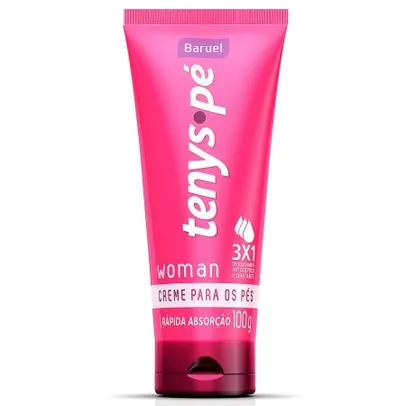 Creme Desodorante para os Pés Tenys Pé Baruel Woman Feminino com 100g