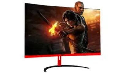 Monitor Gamer HQ Curvo 24 Pol, Full HD, 144Hz, 1ms, Freesync, HDMI, Display Port R$ 999