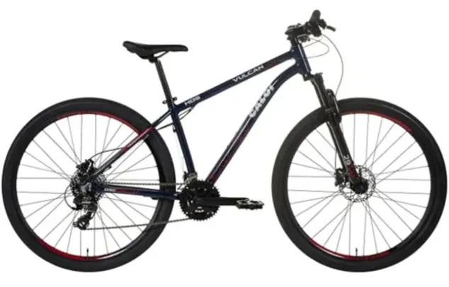 Bicicleta Caloi Vulcan HDS Aro 29 - Tamanho 13 e 17, Cores Azul ou Branco