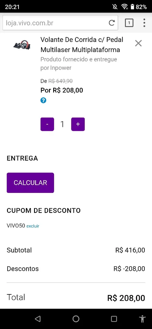 Imagem na descrição da promoção