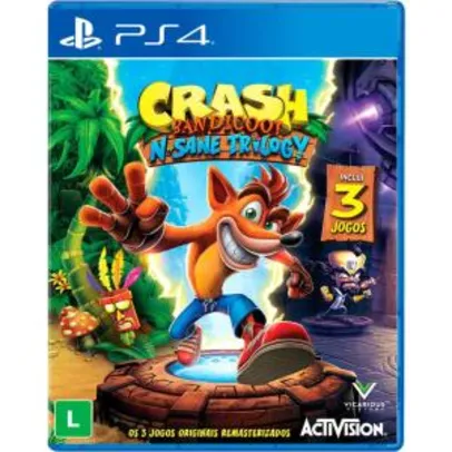 Crash Bandcoot N'Sane Trilogy - PS4 - R$ 80