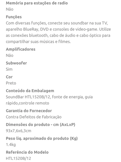 Imagem na descrição da promoção