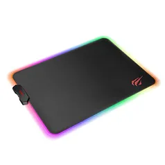 Mouse pad para jogos Havit RGB, base de borracha antiderrapante macia para notebook, computador, jog