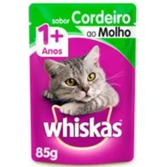 Ração Úmida Whiskas Sachê Cordeiro ao Molho Gatos Adultos