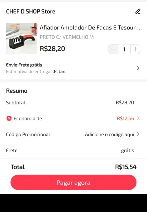 Imagem na descrição da promoção