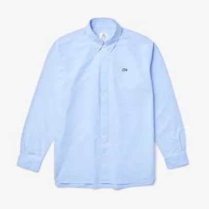 Camisa masculina Lacoste LIVE Relaxed Fit em algodão R$189