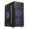 Imagem do produto Gabinete Gamer Rise Mode X1 Black S/Fan S/Fonte Mini Tower M-ATX Preto - RM-GA-OFX1-FB