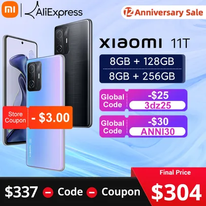 Smartphone Xiaomi 11T 8RAM/256GB ROM Dimensity 1200 Ultra 