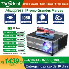 [Armazém BR] Projetor TD98W à prova de poeira, com Foco Automático e Auto Keystone, Full HD 1920x1080, com Android e Espelhamento de Tela, Wi-Fi