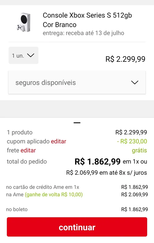 Imagem na descrição da promoção