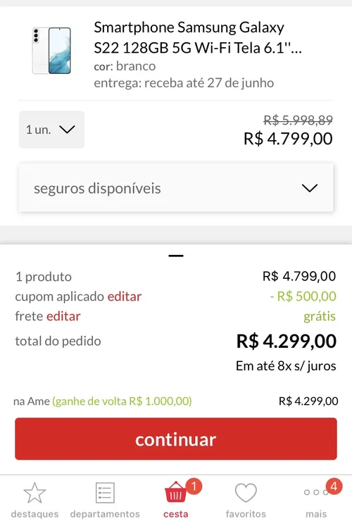 Imagen na descrição da promoção