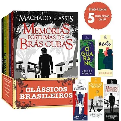 (Novos usuários) Kit Grandes Clássicos Brasileiros + Marcador De Página Exclusivo - 1ª Ed. | R$22
