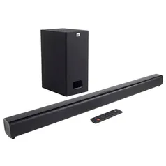 Soundbar JBL Cinema SB130, Bluetooth, 55W RMS, Subwoofer com Fio, 2.0 Canais  - JBLSB130BLKBR