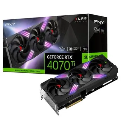 Placa de Vídeo RTX 4070 Ti XLR8 Gaming Verto Epic PNY NVIDIA GeForce, 12GB GDDR6X, DLSS 3, Ray Traci