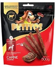 Palito Petitos Petitos Sabor Carne 500 G - R$12