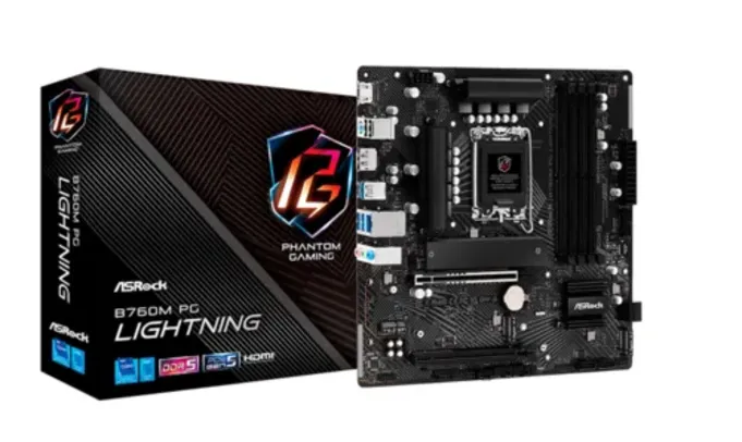 Placa Mãe ASRock B760M PG Lightning LGA 1700 DDR5