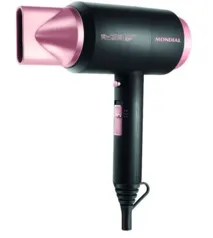 [AME R$39,95] Secador de Cabelos Compact Turbo Mondial 1900W Preto/Golden Rose - SC-38 - 127v