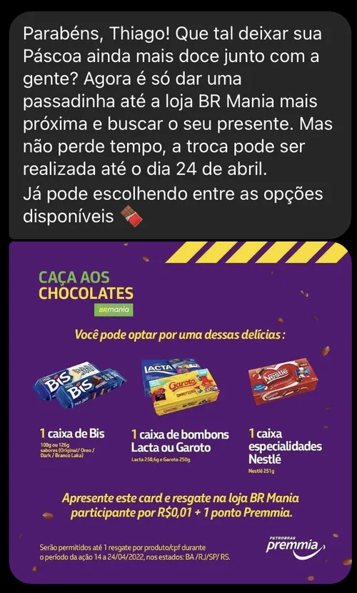 Imagem na descrição da promoção