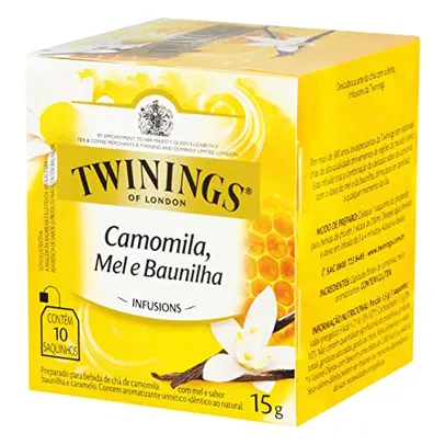 [LEVANDO 10 UNID] Twinings Chá Misto Camomila, Mel e Baunilha 15G