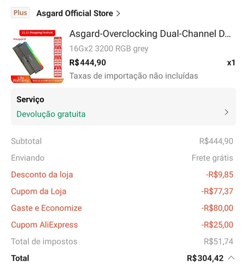 Imagem na descrição da promoção