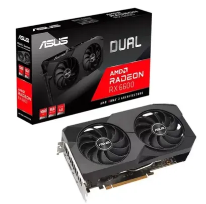 Placa de Vídeo RX 6600 V2 ASUS Dual AMD Radeon, 8GB GDDR6  - 90YV0GP2-M0NA00